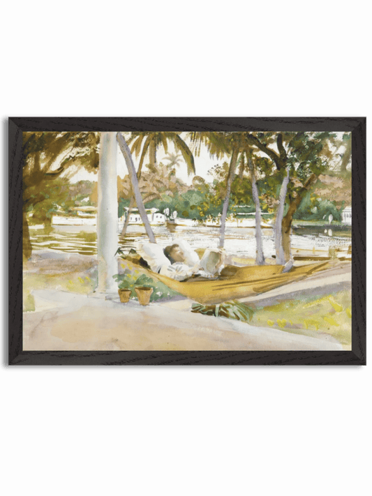 Figure in Hammock, Florida (1917) by John Singer Sargent