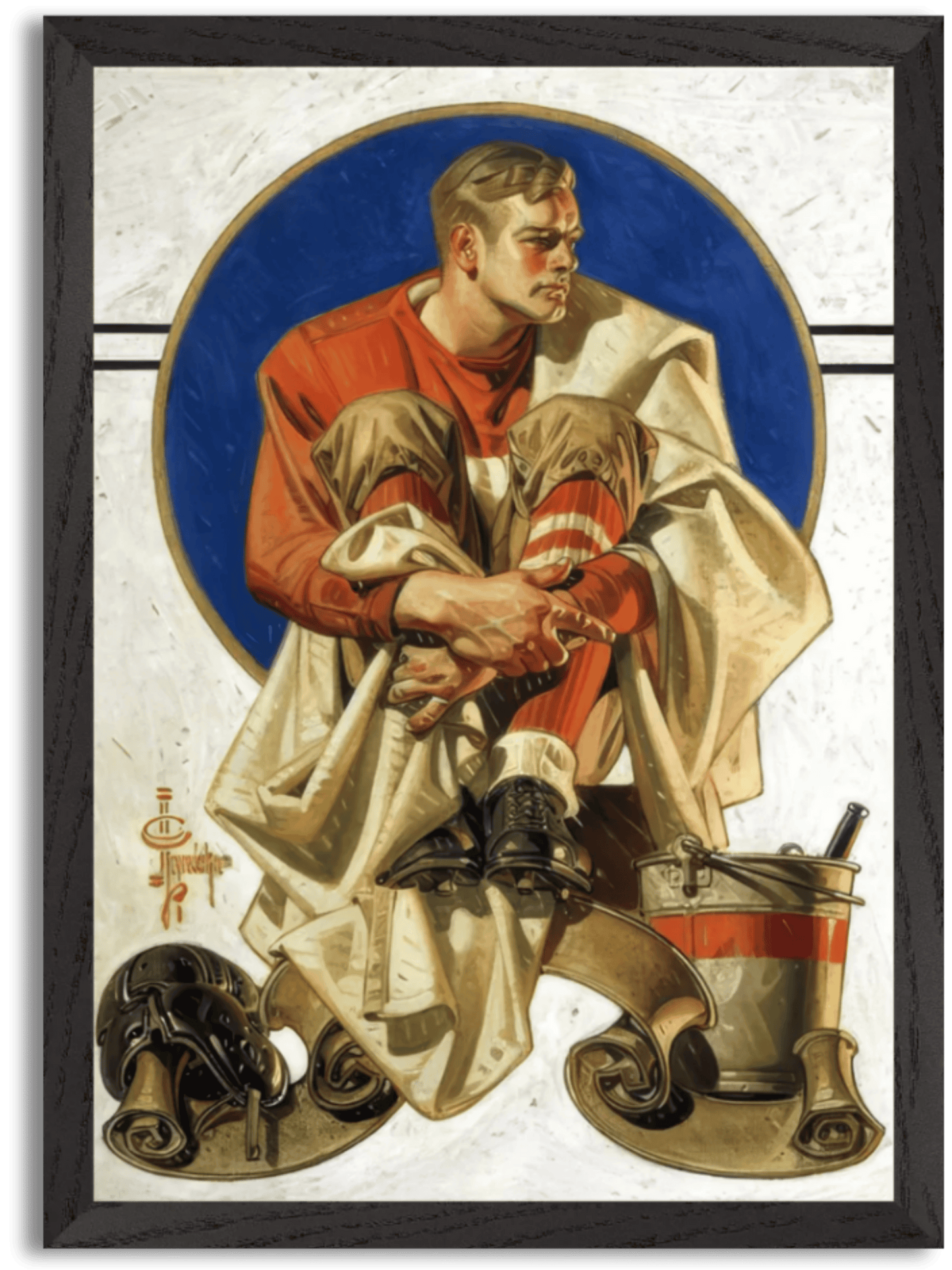 Football Player, The Saturday Evening Post (1933)