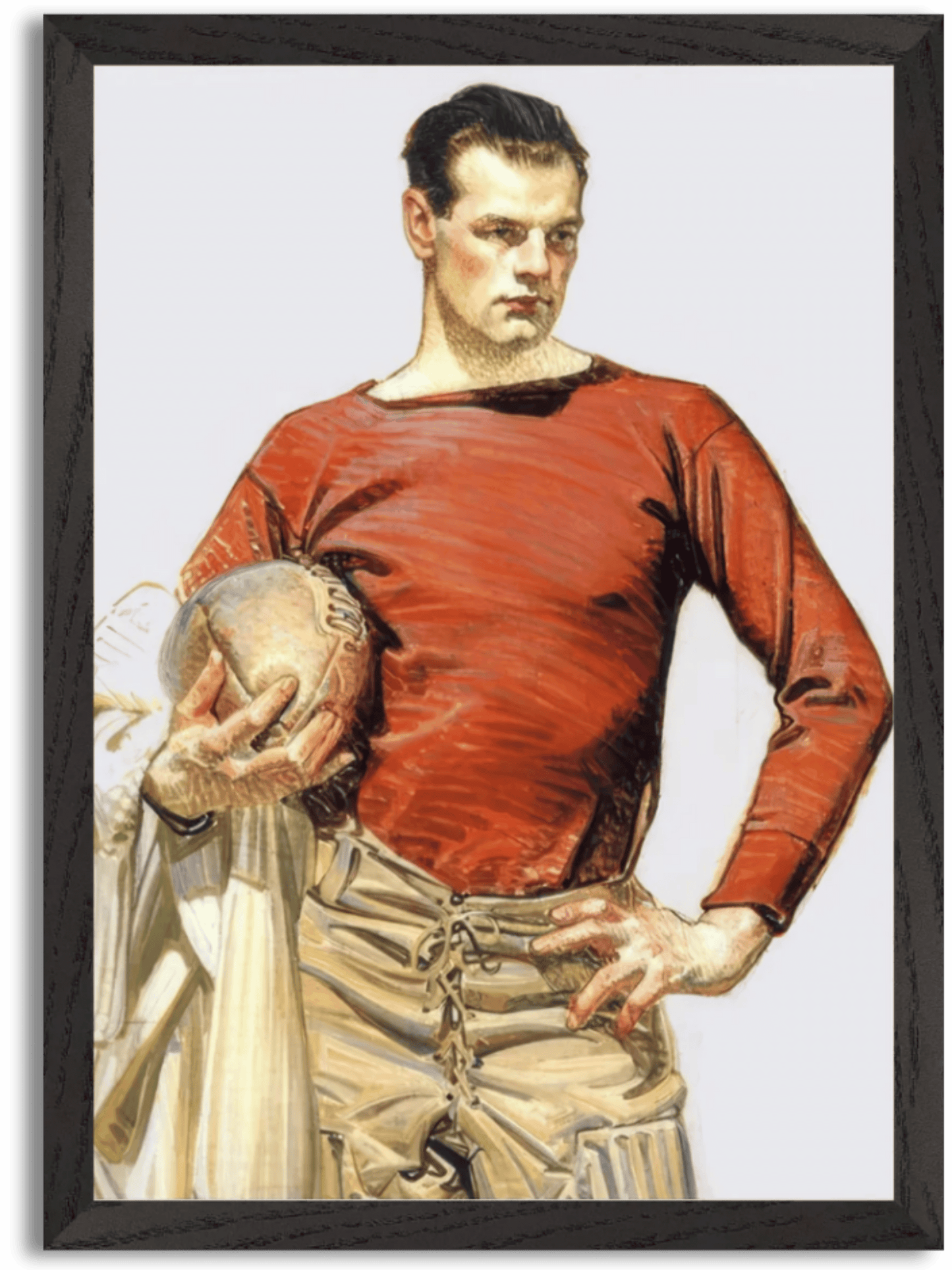 Football Player (1913) by J.C. Leyendecker