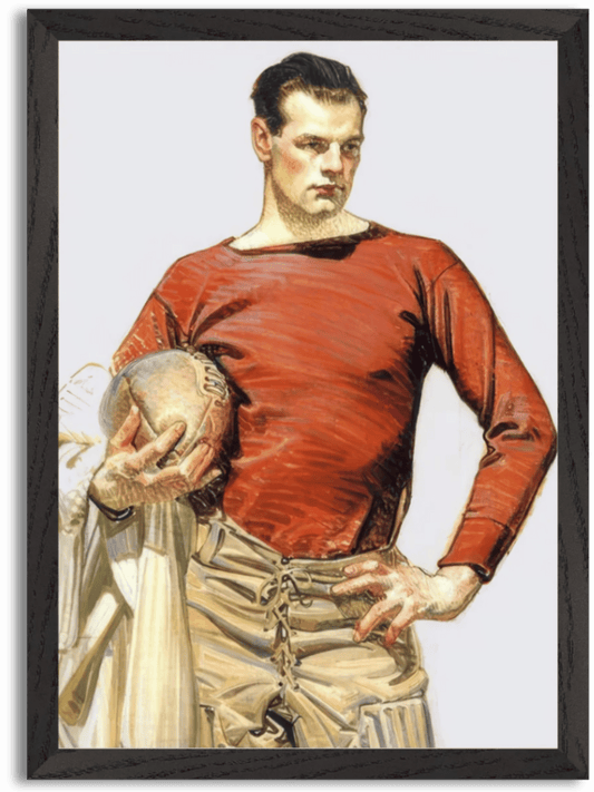 Football Player (1913) by J.C. Leyendecker