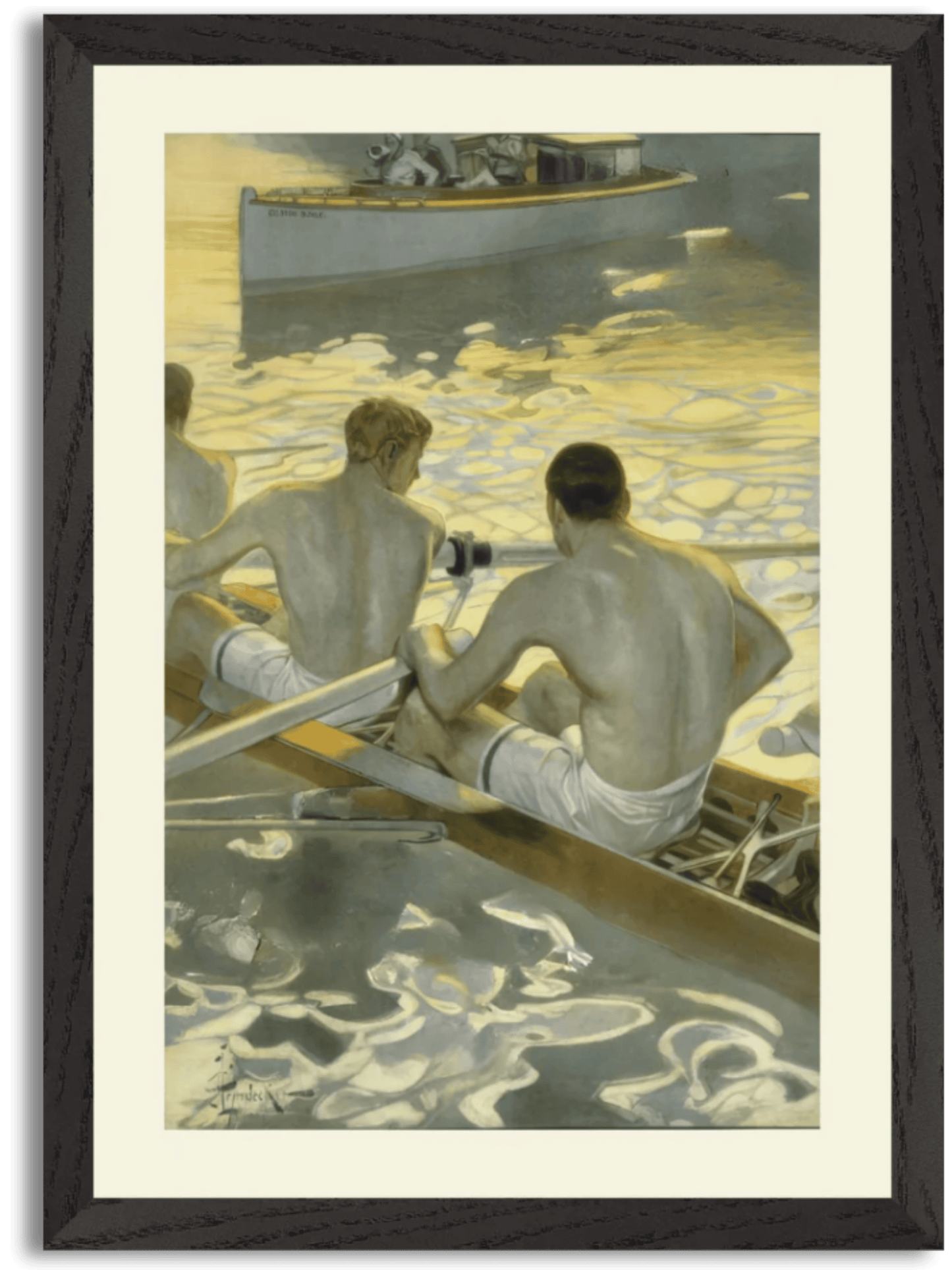 Harvard & Yale Boat Race for Scribner's (1905) by J.C. Leyendecker