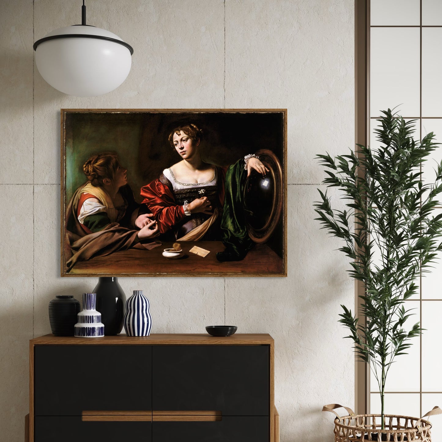 Martha and Mary Magdalene (c 1598) by Michelangelo Merisi da Caravaggio