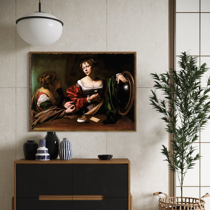 Martha and Mary Magdalene (c 1598) by Michelangelo Merisi da Caravaggio