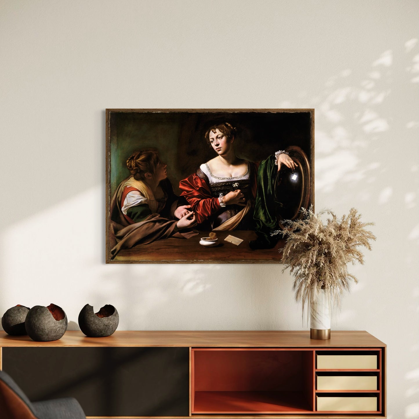 Martha and Mary Magdalene (c 1598) by Michelangelo Merisi da Caravaggio