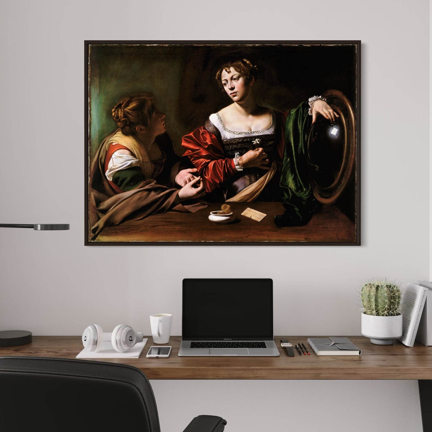 Martha and Mary Magdalene (c 1598) by Michelangelo Merisi da Caravaggio