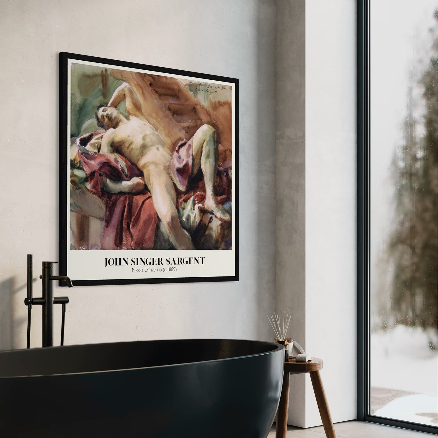 Nude Portrait of Nicola D'Inverno (1889) by John Singer Sargent