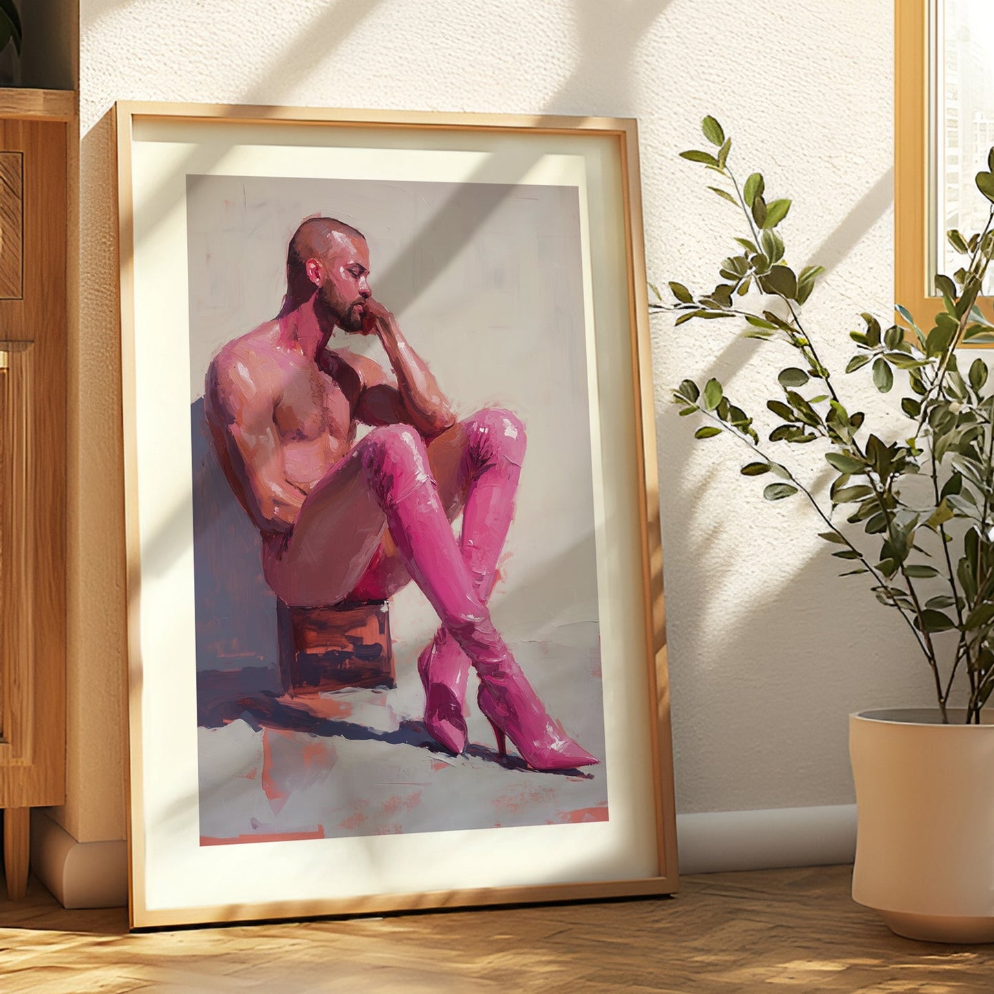 Pink Boot Introspection (2024) by Anon