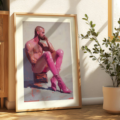Pink Boot Introspection (2024) by Anon