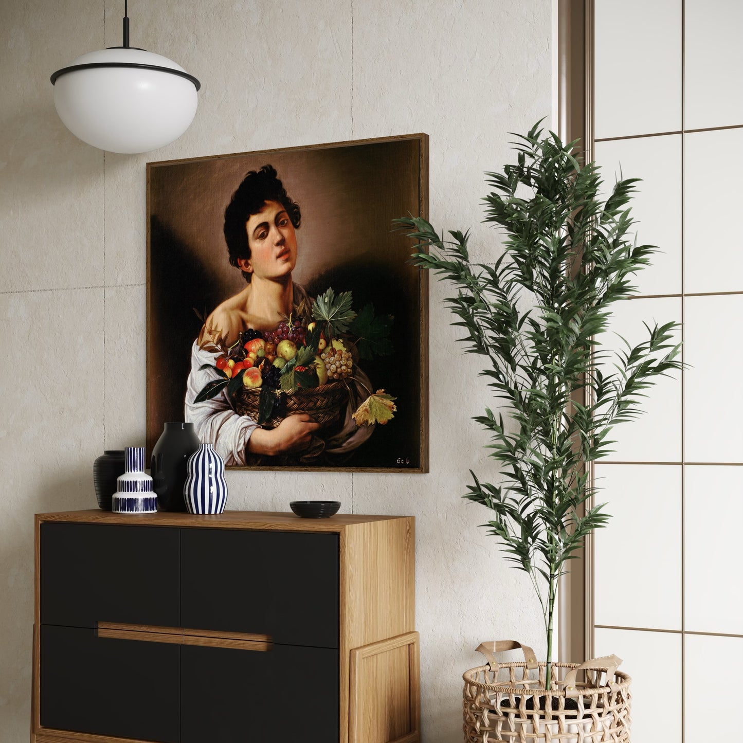 Boy with a Basket of Fruit (c. 1593) by Michelangelo Merisi da Caravaggio