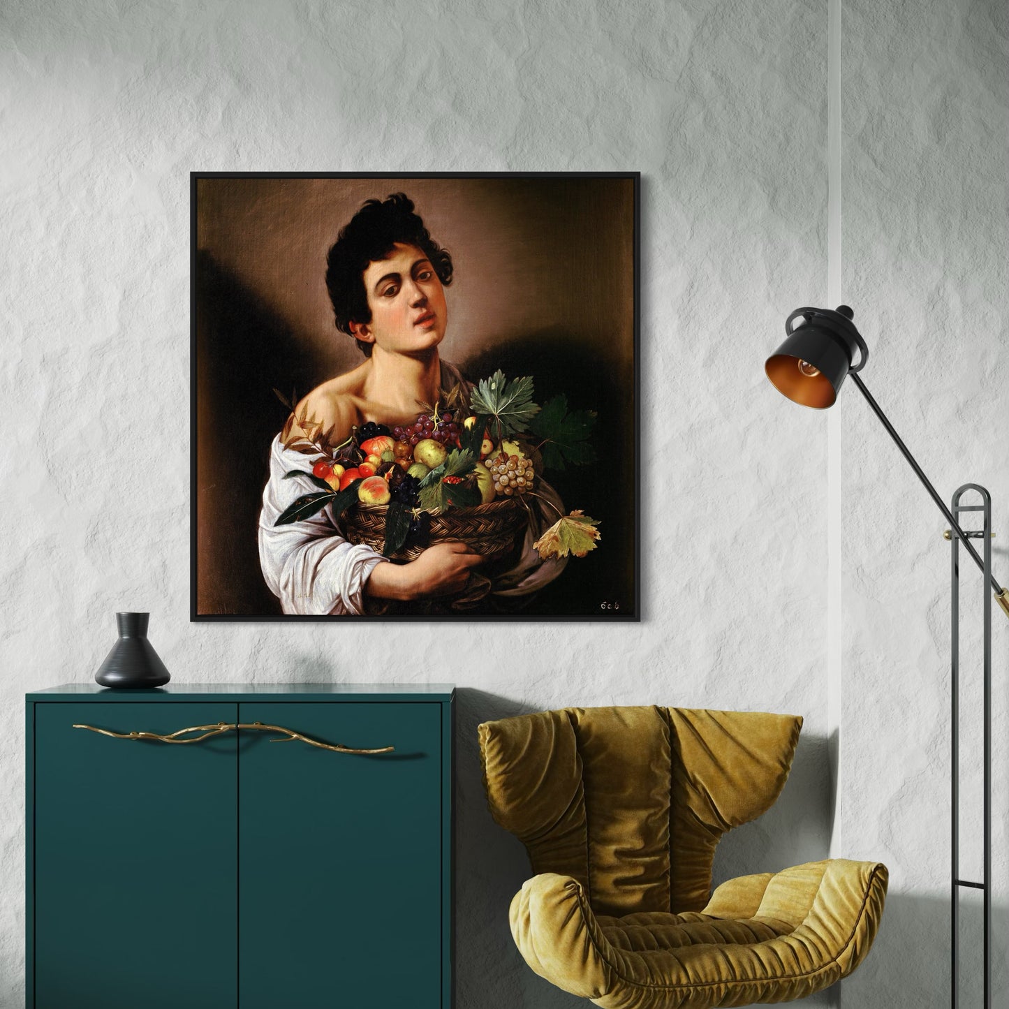 Boy with a Basket of Fruit (c. 1593) by Michelangelo Merisi da Caravaggio