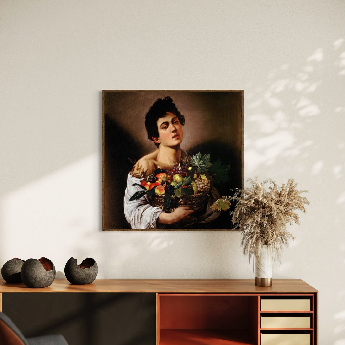 Boy with a Basket of Fruit (c. 1593) by Michelangelo Merisi da Caravaggio