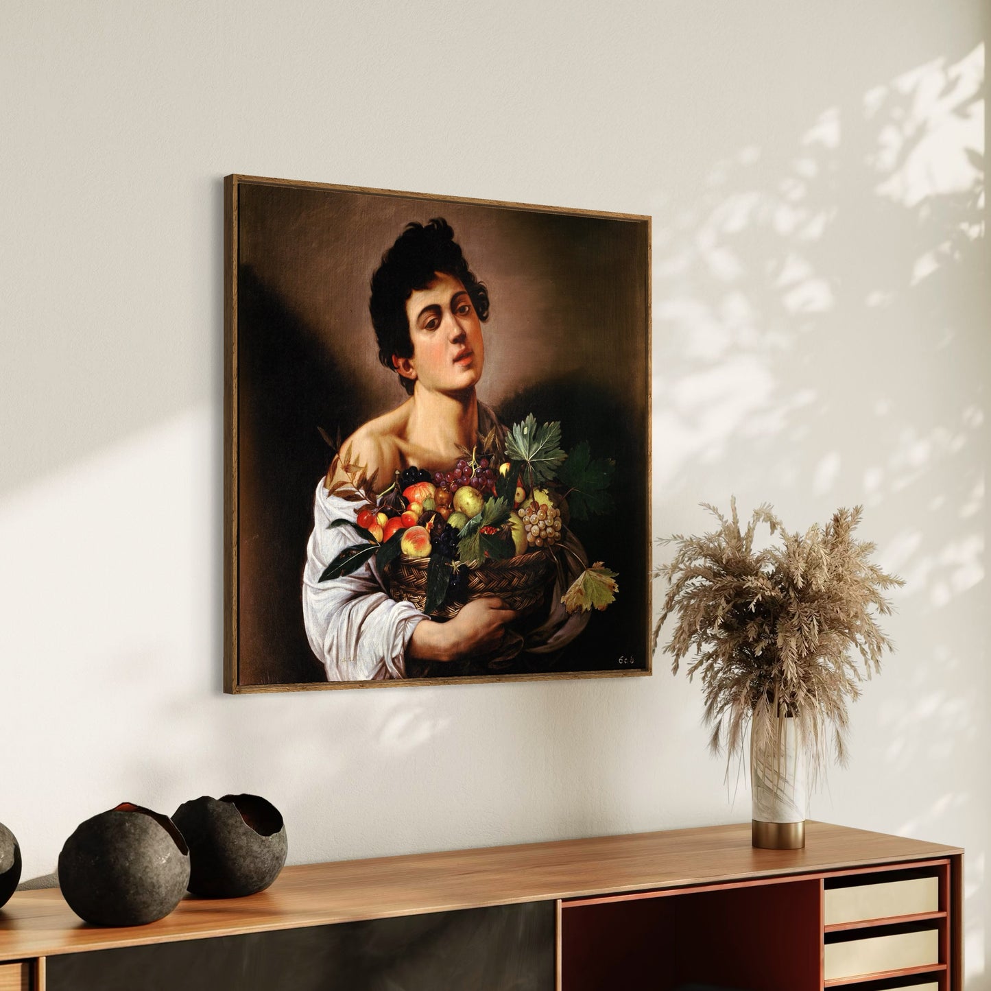 Boy with a Basket of Fruit (c. 1593) by Michelangelo Merisi da Caravaggio