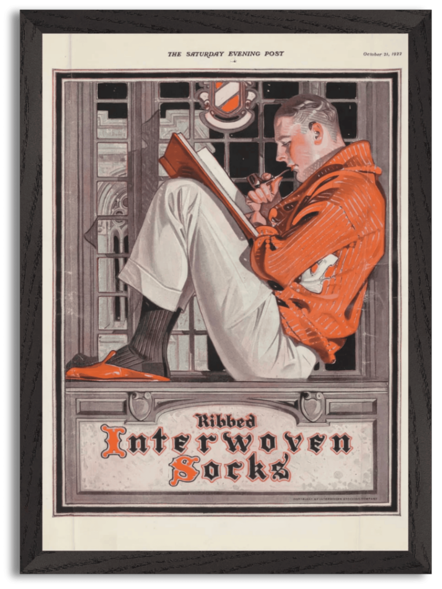 Ribbed - Interwoven Socks (1922) by J.C. Leyendecker