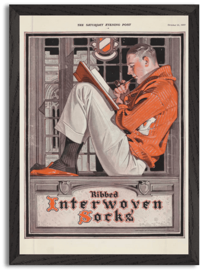 Ribbed - Interwoven Socks (1922) by J.C. Leyendecker
