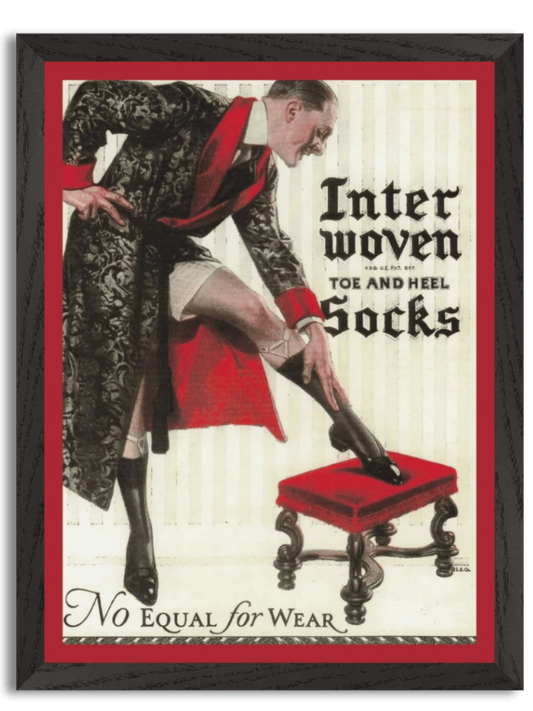 Interwoven Socks Advertisement (1920) by J.C. Leyendecker