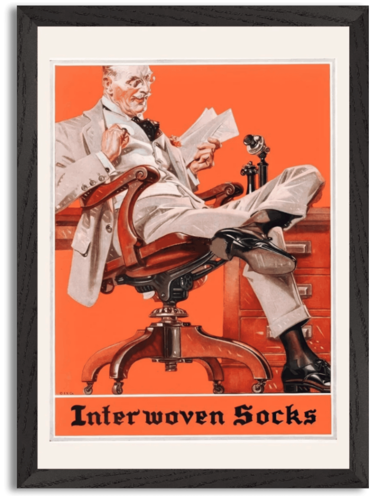 Interwoven Socks Advertisement (1921) by J.C. Leyendecker
