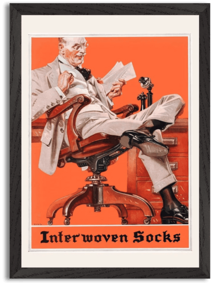 Interwoven Socks Advertisement (1921) by J.C. Leyendecker