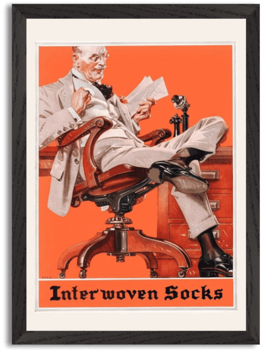 Interwoven Socks Advertisement (1921) by J.C. Leyendecker