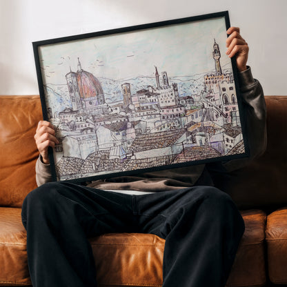 Florence at Dusk from Palazzo Magnani Feroni (2012) by John Douglas