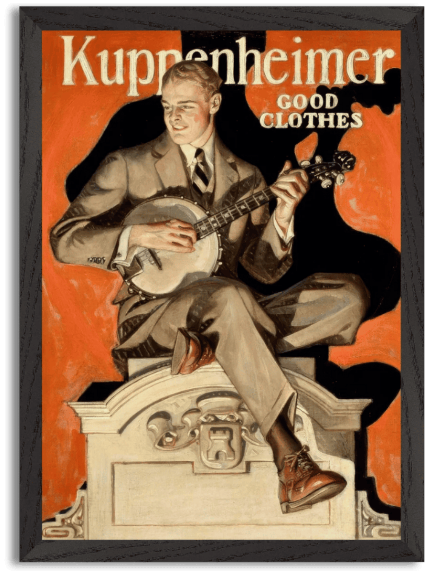 Kuppenheimer Good Clothes (Banjo Player) (c.1920) by J.C. Leyendecker