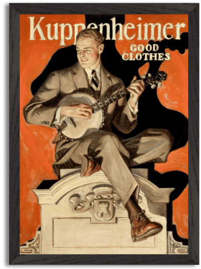 Kuppenheimer Good Clothes (Banjo Player) (c.1920) by J.C. Leyendecker