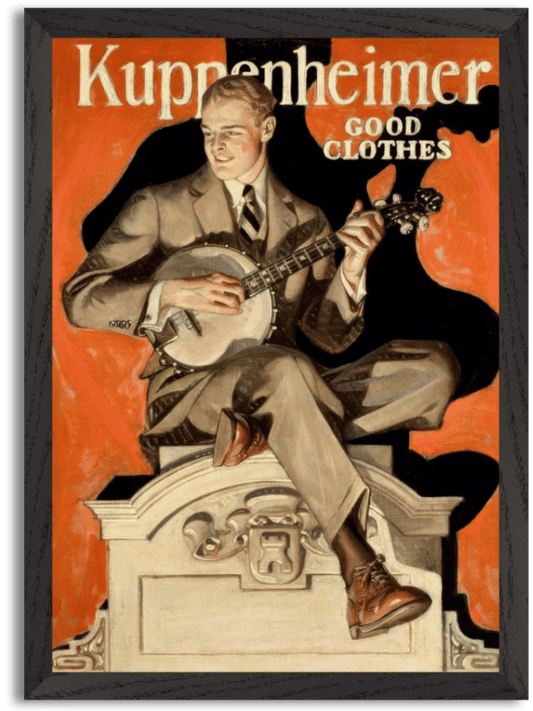 Kuppenheimer Good Clothes (Banjo Player) (c.1920) by J.C. Leyendecker