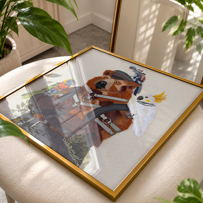 Leather Bear Daddy and His Kinky Birds by Oscar Arrais