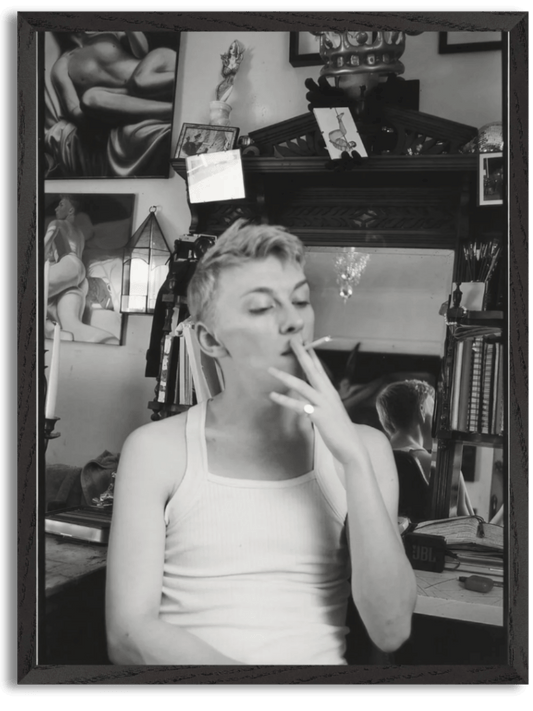 Oliver Bassett Cross - Studio Smoking (part of series) (2023) by Jack Jacques