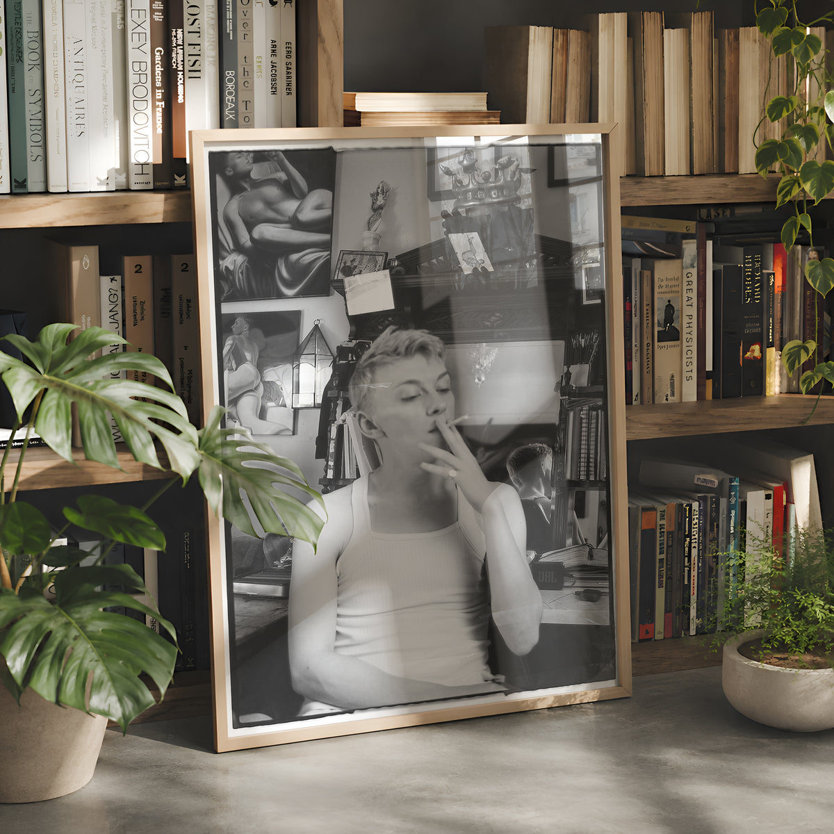 Oliver Bassett Cross - Studio Smoking (part of series) (2023) by Jack Jacques
