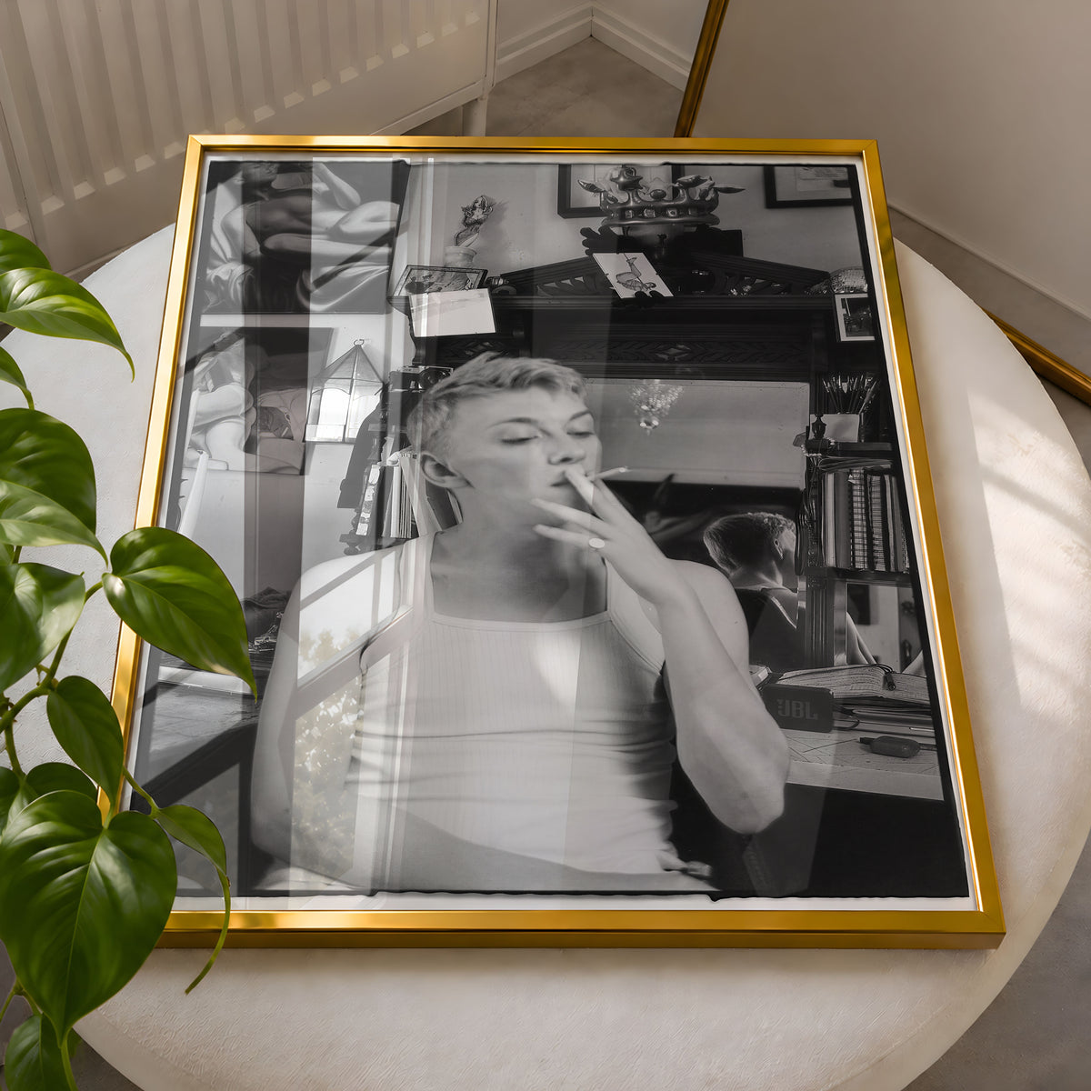 Oliver Bassett Cross - Studio Smoking (part of series) (2023) by Jack Jacques