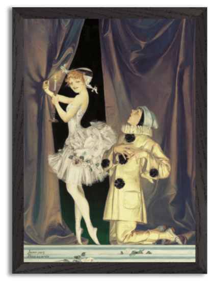 Pierrot and Columbine (1915) by F.X. Leyendecker