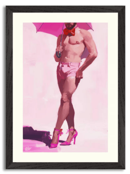 Pink Umbrella Elegance