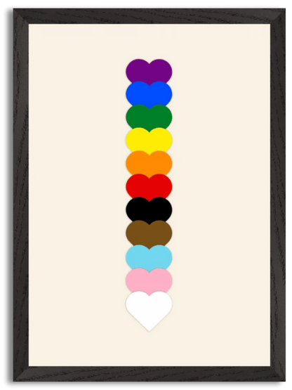 Progress Pride Art Print (2023) by Jordan