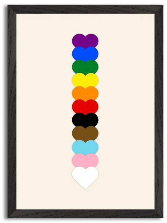 Progress Pride Art Print (2023) by Jordan