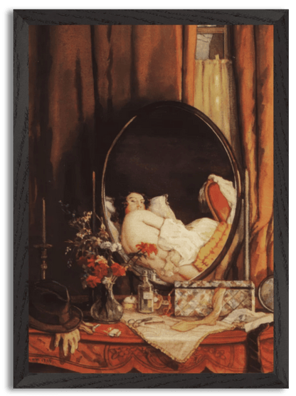 Intimate Reflection in the Mirror on the Dressing Table (1934) by Konstantin Somov