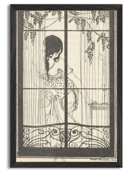 Ses rideaux de tulle (1918) by Gerda Wegener