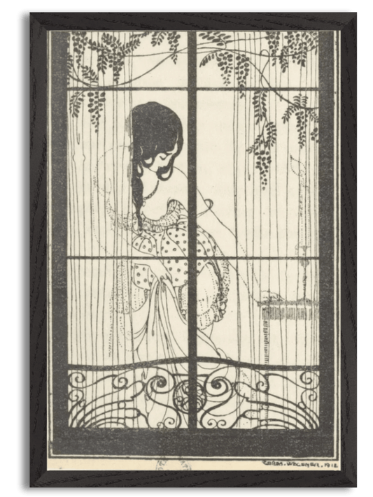 Ses rideaux de tulle (1918) by Gerda Wegener
