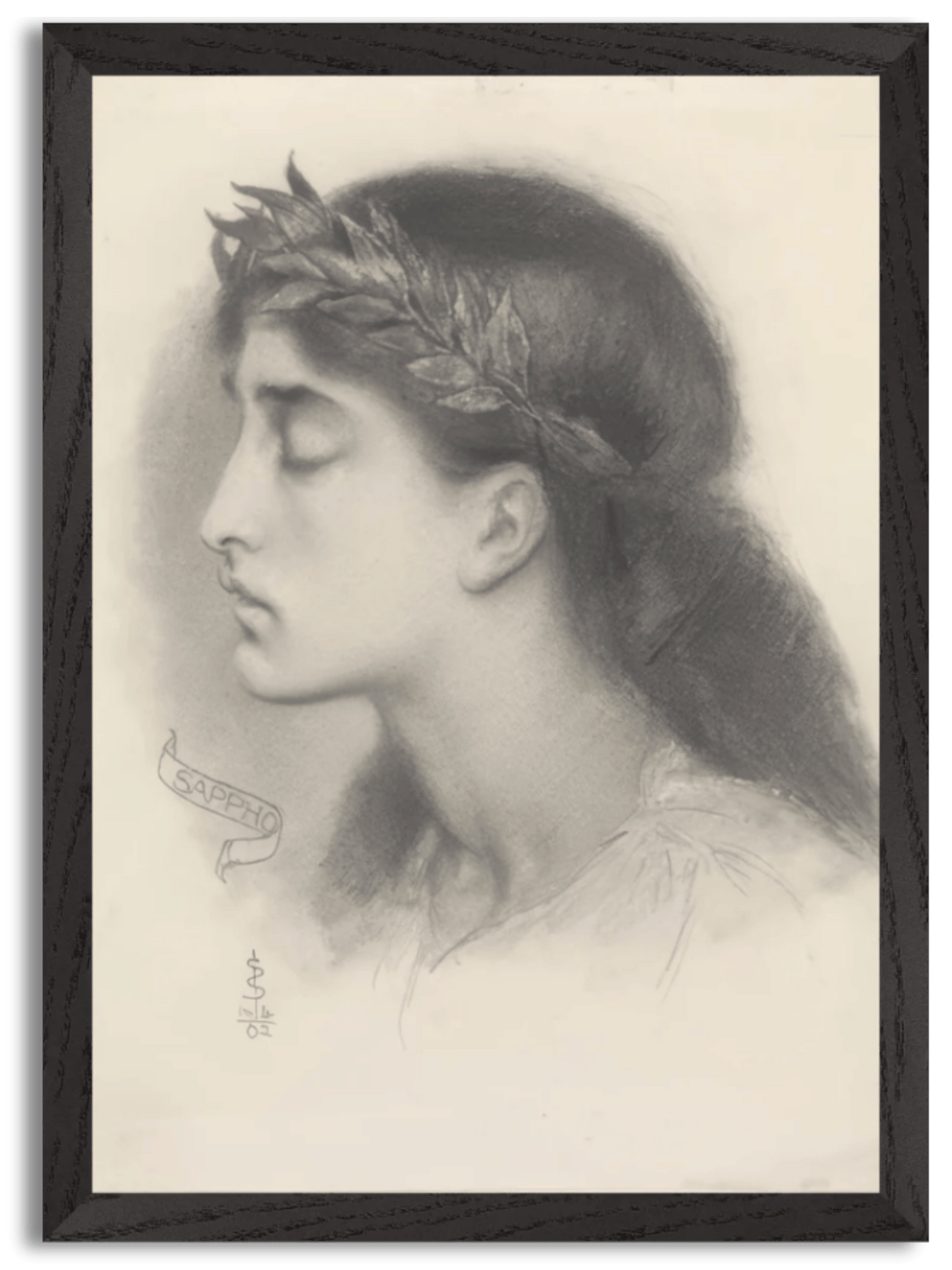 Study of Sappho (1862) by Simeon Solomon