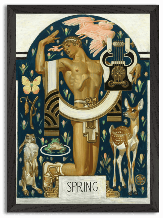 Spring - Apollo and Animals (1929) by J.C. Leyendecker
