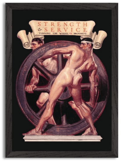 The Wheel of Progress (c.1922) by F.X. Leyendecker
