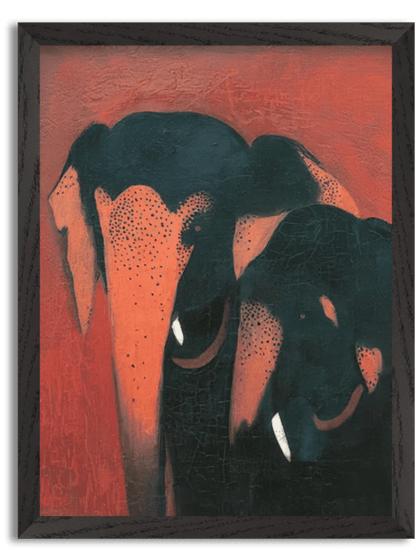 Two Elephants (1940) by Amrita Sher-Gil