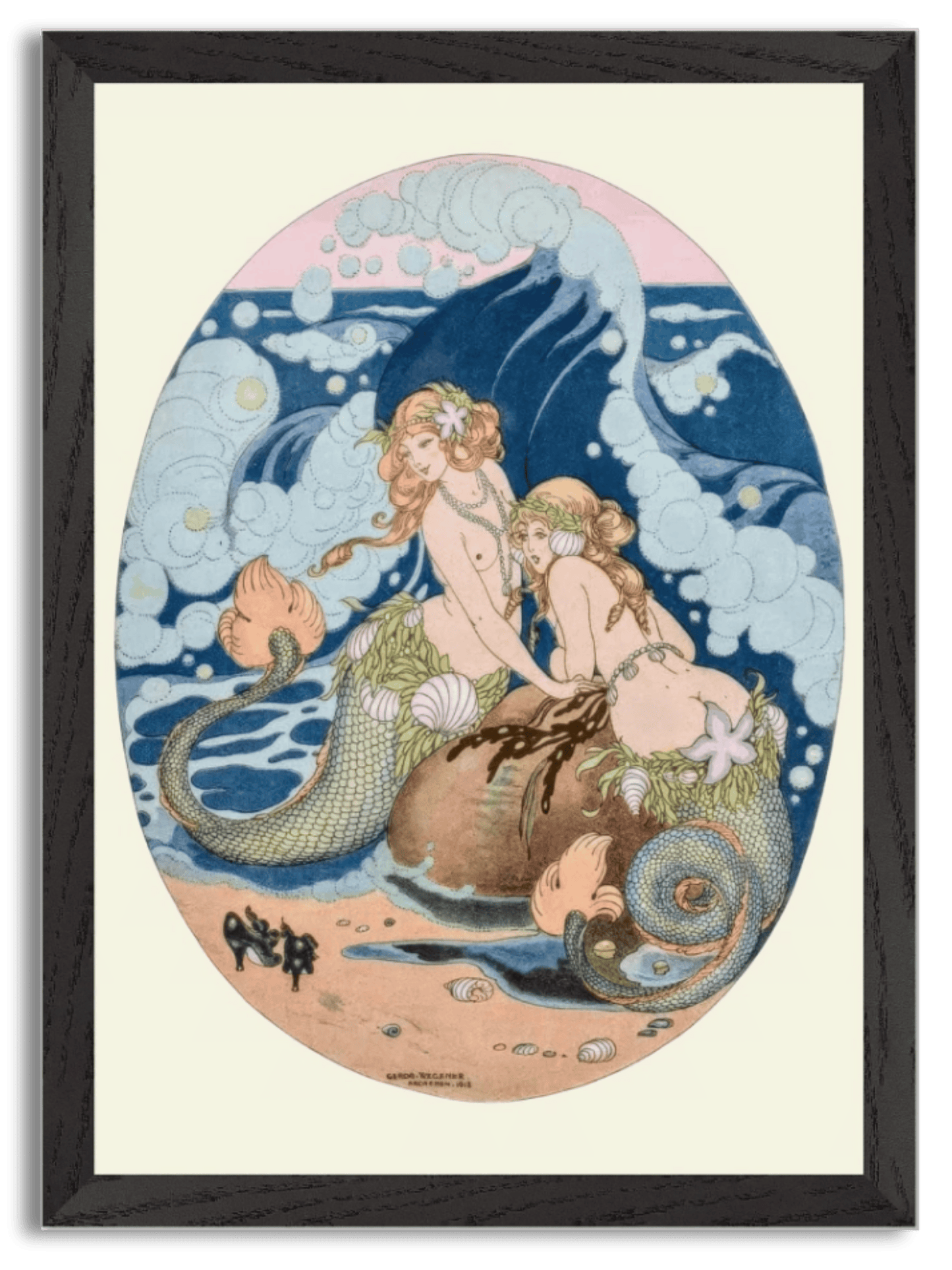 Two Mermaids (1918) by Gerda Wegener