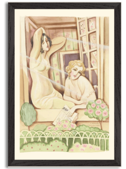 Two Women in a Window (1920) by Gerda Wegener