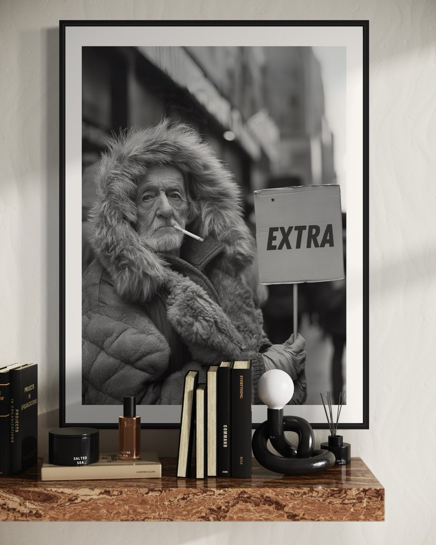 LGBTQ Pride Print, Queer black and white wall art