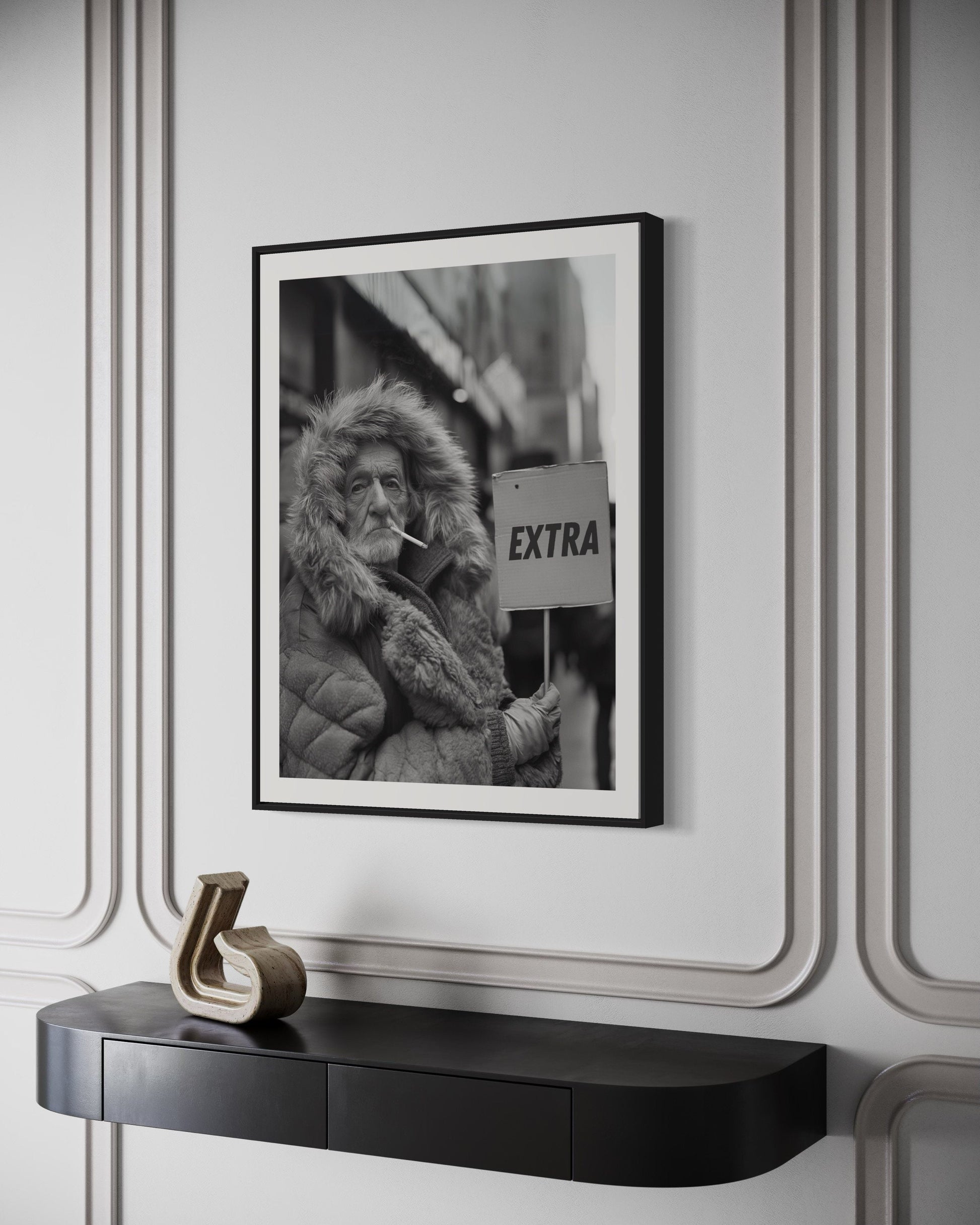 LGBTQ Pride Print, Queer black and white wall art