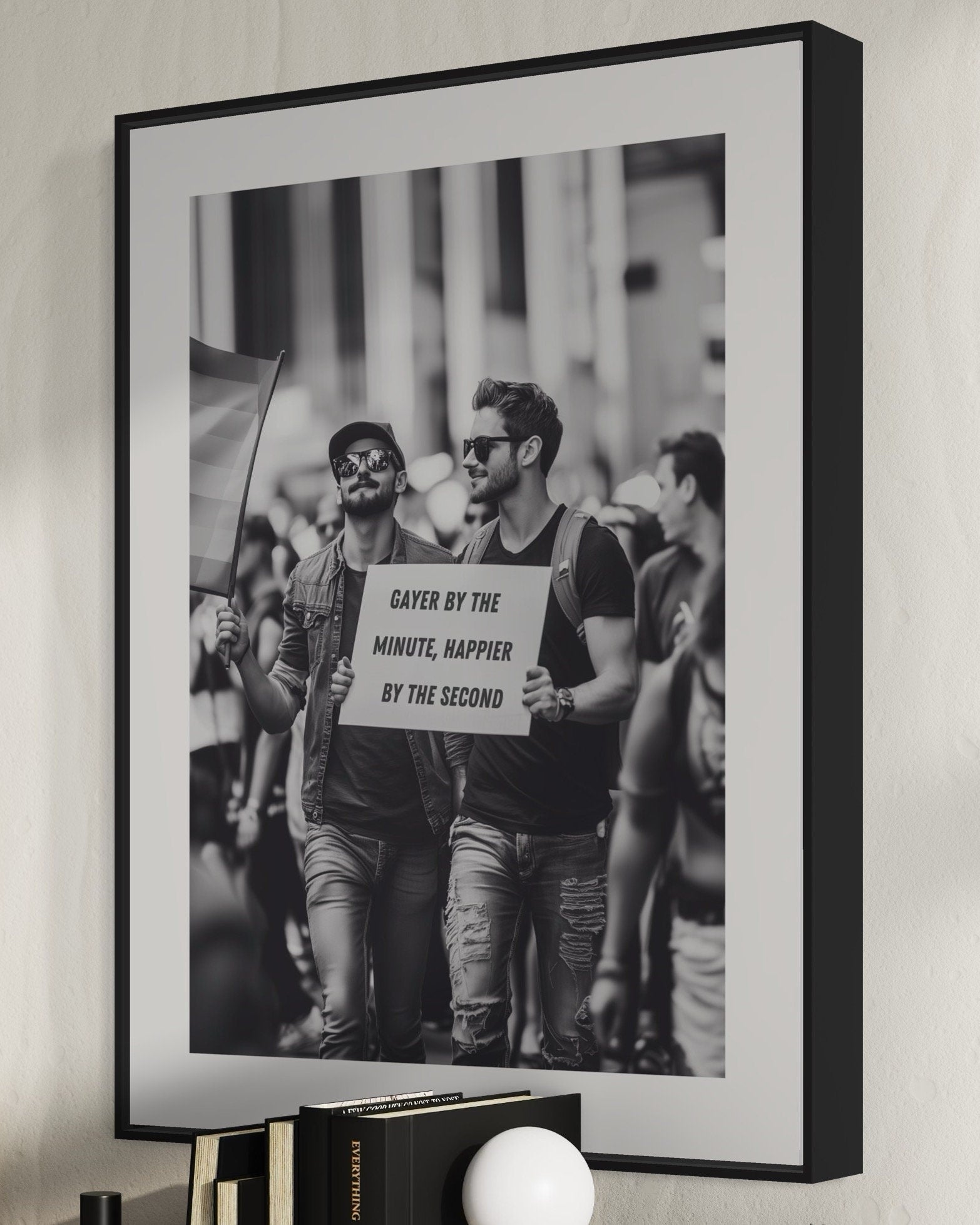 LGBTQ+ Art, Pride Print, Queer Decor and gifting