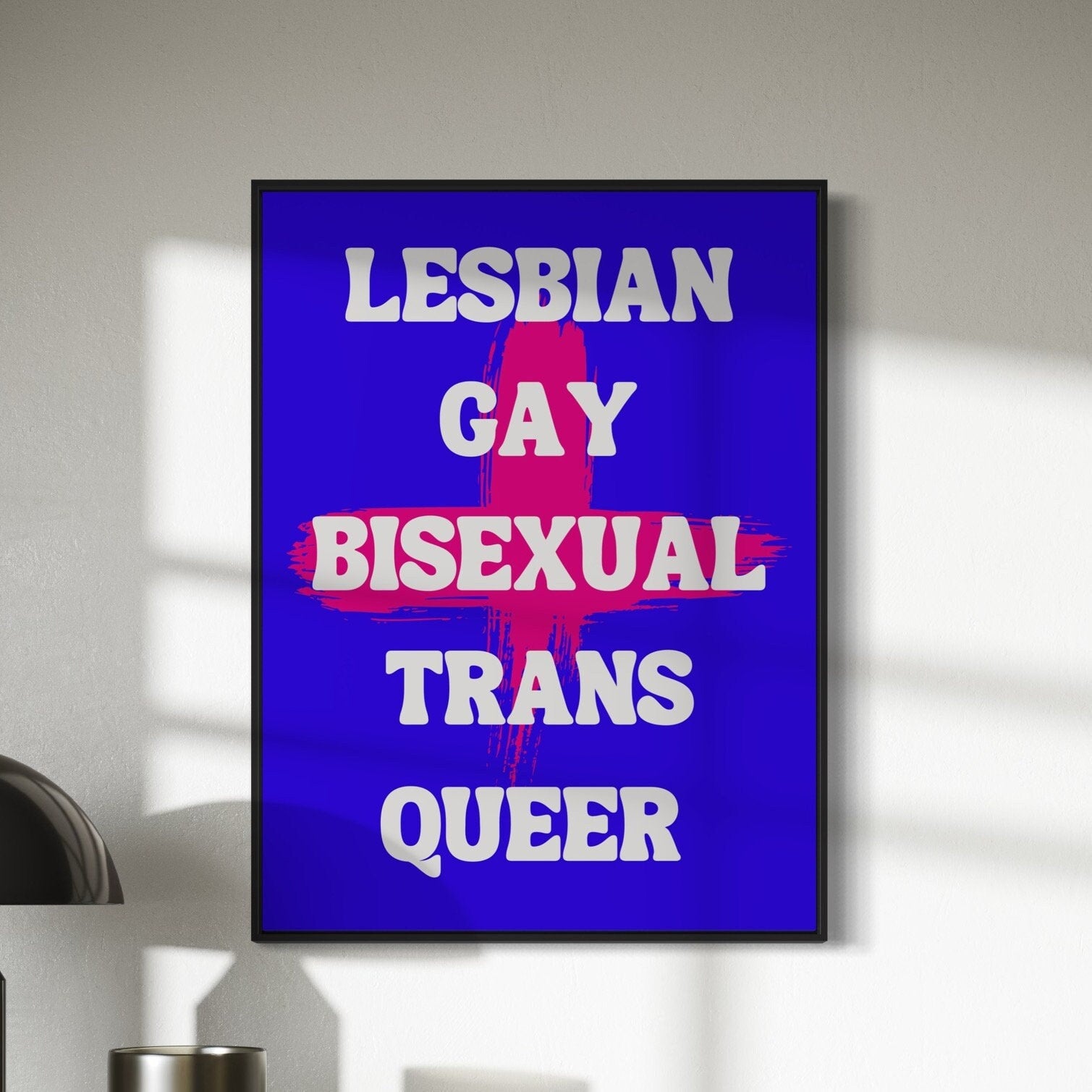 LGBTQ+ Alphabet Power Art Print - Queer, Bisexual, Gay, Trans Pride Poster