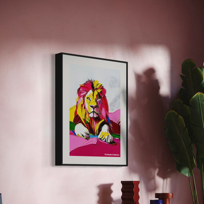 LGBTQ Art Print, lions pride art, Queer art, Pride gift and decor, animal print
