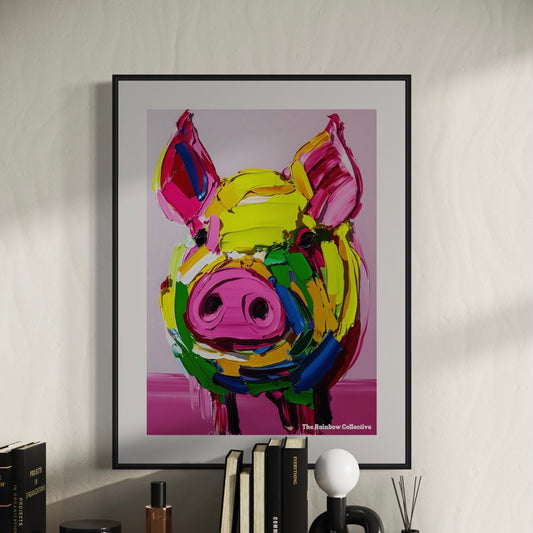 Queer Pride, Pride Art, Queer Print, lesbian, gay, trans, queer and allied community print and gift, animal art