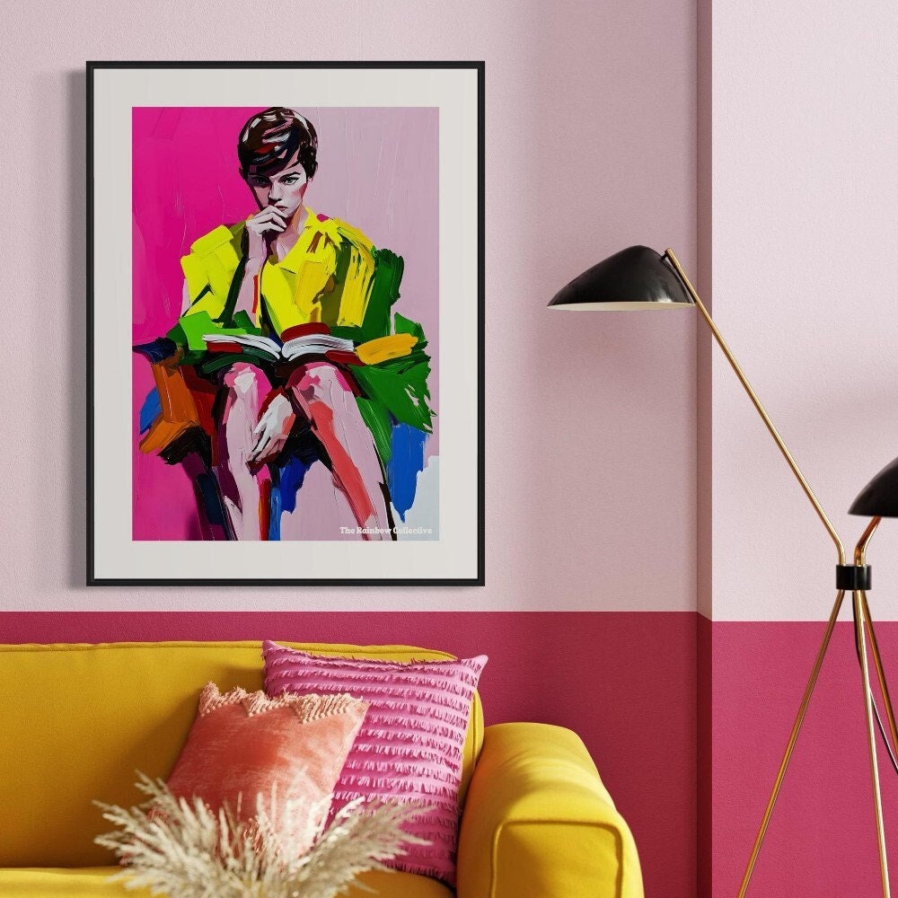 Pride print, trans art, Home decor and gifts for lesbian, gay, trans & queer